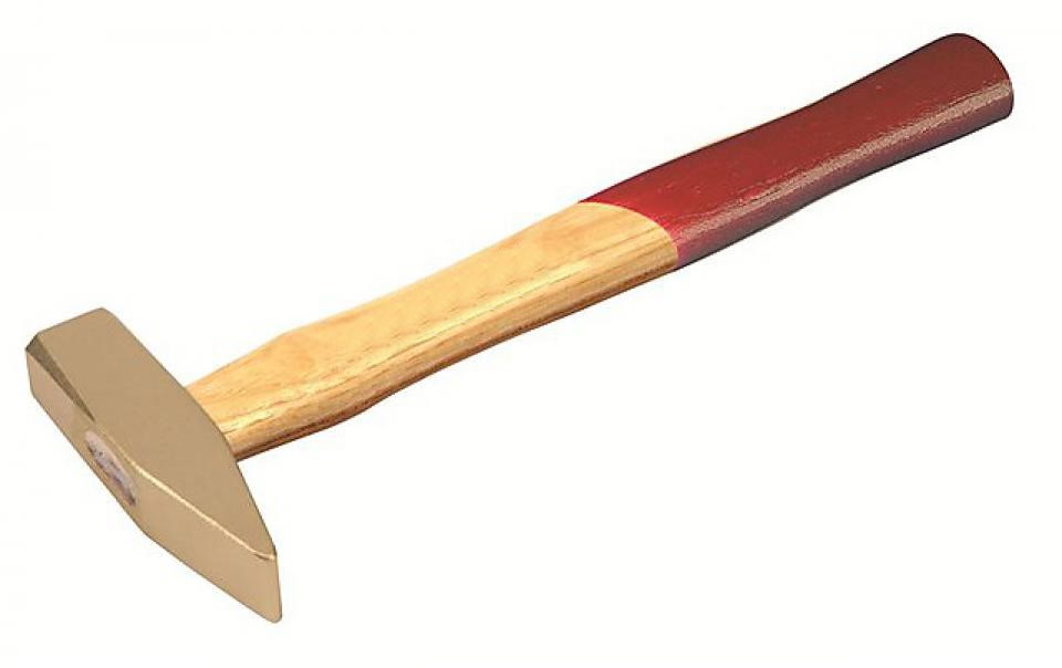картинка Искробезопасный слесарный молоток GED RED с деревянной рукояткой DIN 1041 ENDRES 1000800S — Gedore-tools.ru