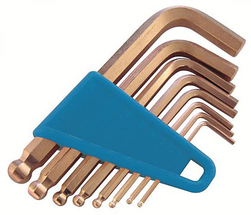 картинка Ключи искробезопасные штифтовые 6-тигранные с шаровой головкой в наборе ENDRES 0250066C — Gedore-tools.ru